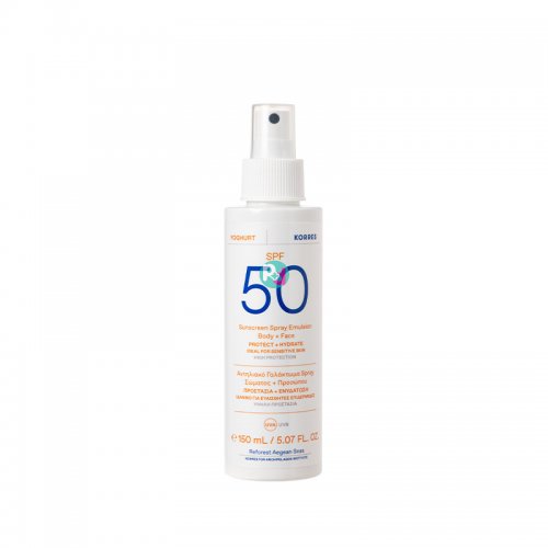 Korres Sunscreen Spray Yogurt Face-Body SPF50 150ml